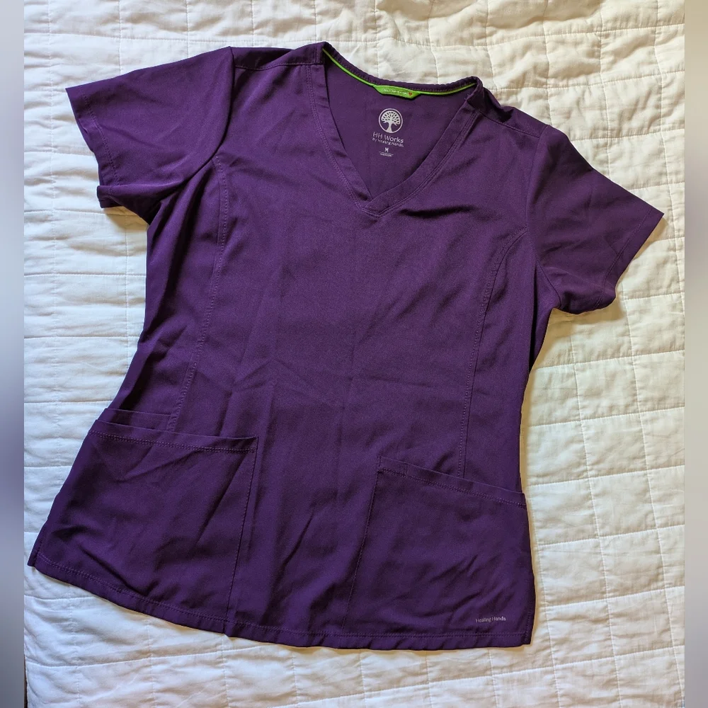 Healing Hands Scrub Set - Purple/Medium - Picture 5 of 8